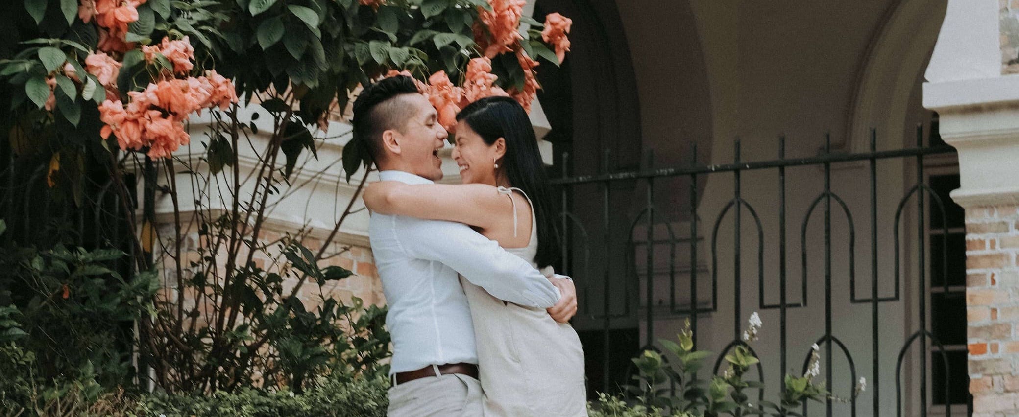 JP and Nadine hugging